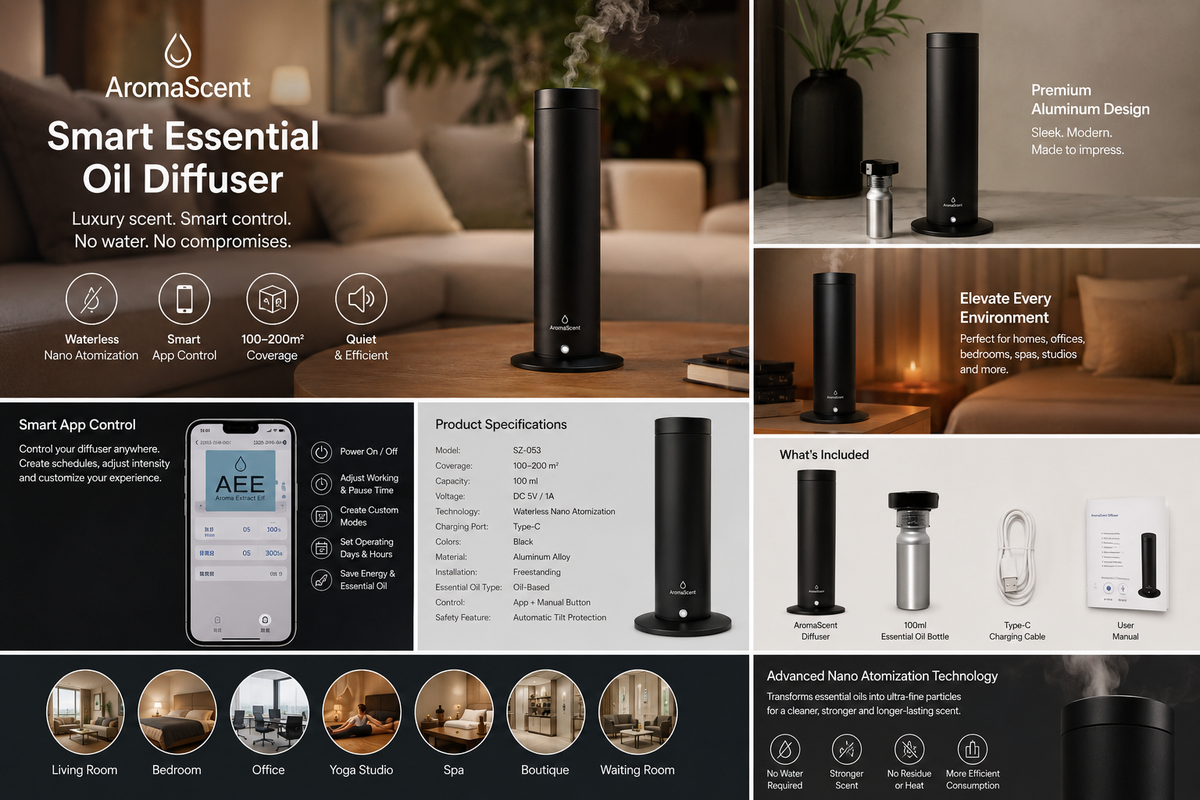 AromaScent™ Smart Essential Oil Diffuser