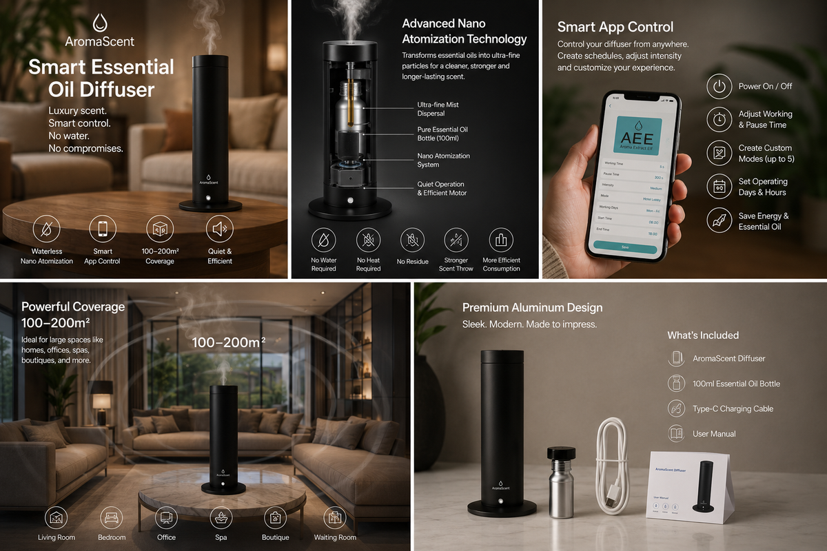 AromaScent™ Smart Essential Oil Diffuser