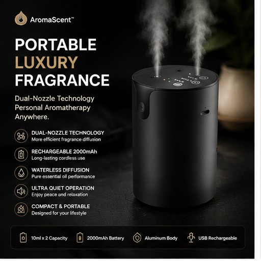 AromaScent™ Go Dual Nozzle Portable Diffuser